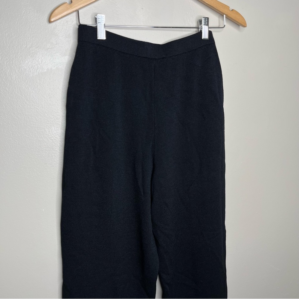 Vintage St. Johns Basics Black Trousers Flare Leg Size 6